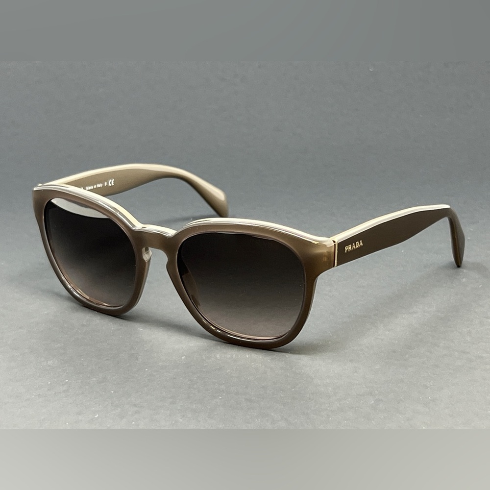 Prada PR17R-UAM4K0 Opal Brown on Brown 53mm Round Women’s Sunglasses Italy